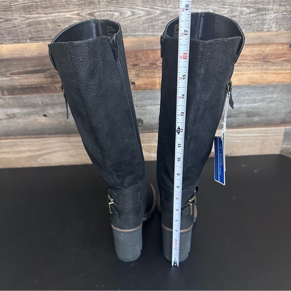 WHITE MOUNTAIN Womens Black Knee High Berlin Round Toe Block Heel Boots 5 M - Picture 5 of 12